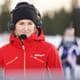 Anders Boine Verstad / NRK Marte Olsbu Røiseland i NRK Sports studio under sesongstart på Sjusjøen