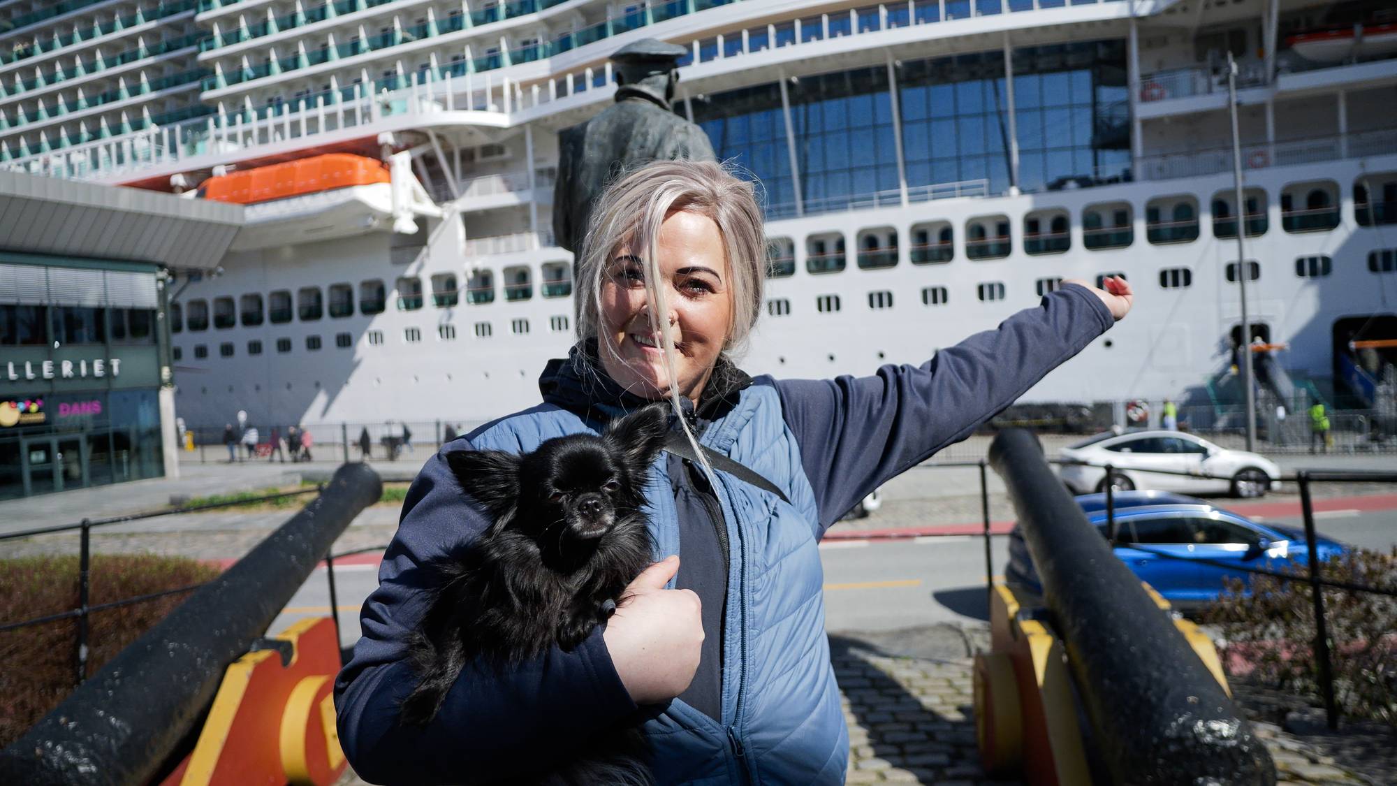 Elisabeth Thorsen er nærmeste nabo og kritisk til cruisetrafikken i Stavanger