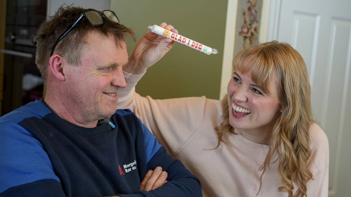 For Marie er «glad i deg» enkelt å seie – for faren sit orda fast