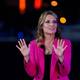Photo: AP Moderator Savannah Guthrie speaks during an NBC News Town Hall with President Donald Trump at Perez Art Museum Miami, Thursday, Oct. 15, 2020, in Miami. (AP Photo/Evan Vucci)