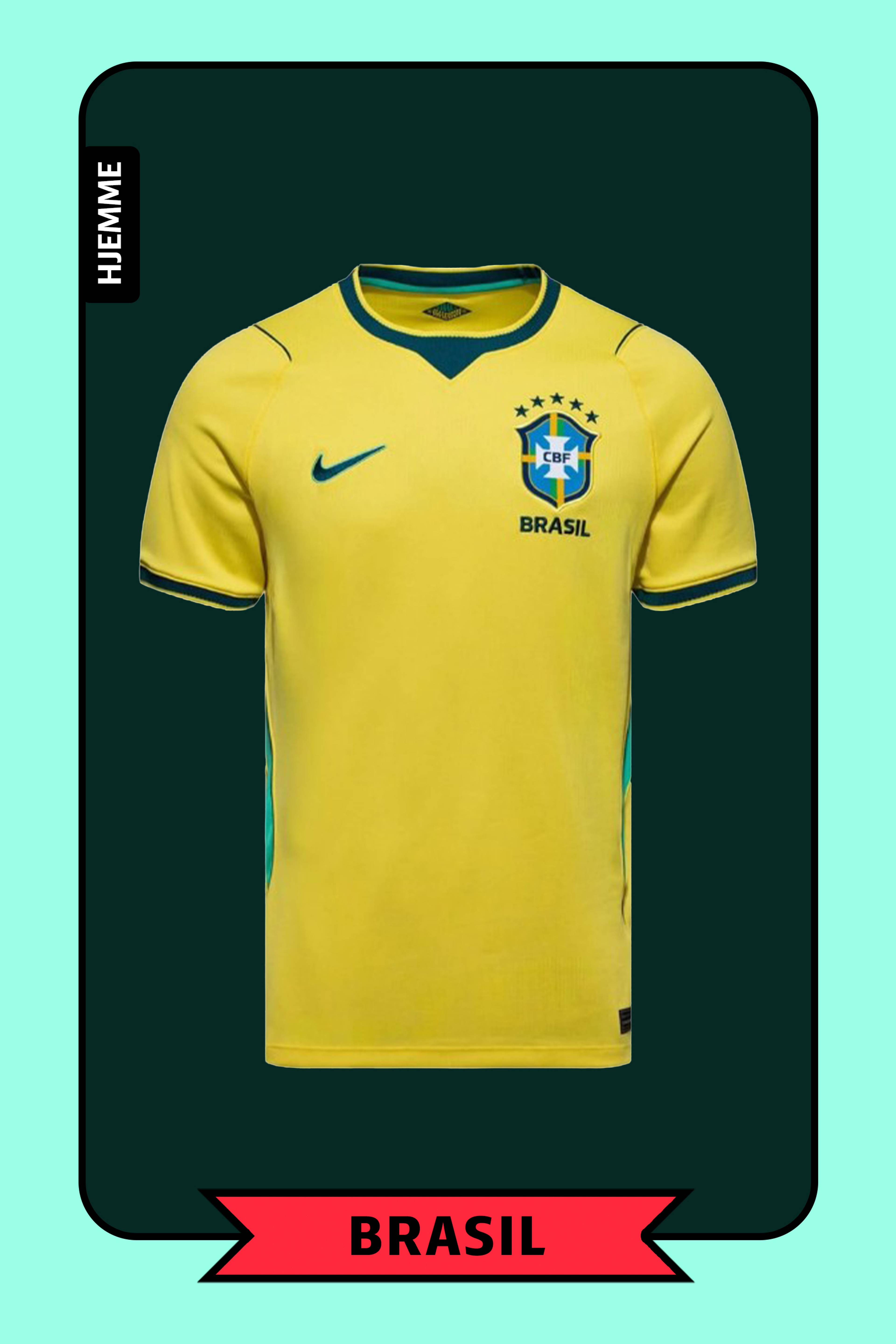 En gul fotballtrøye