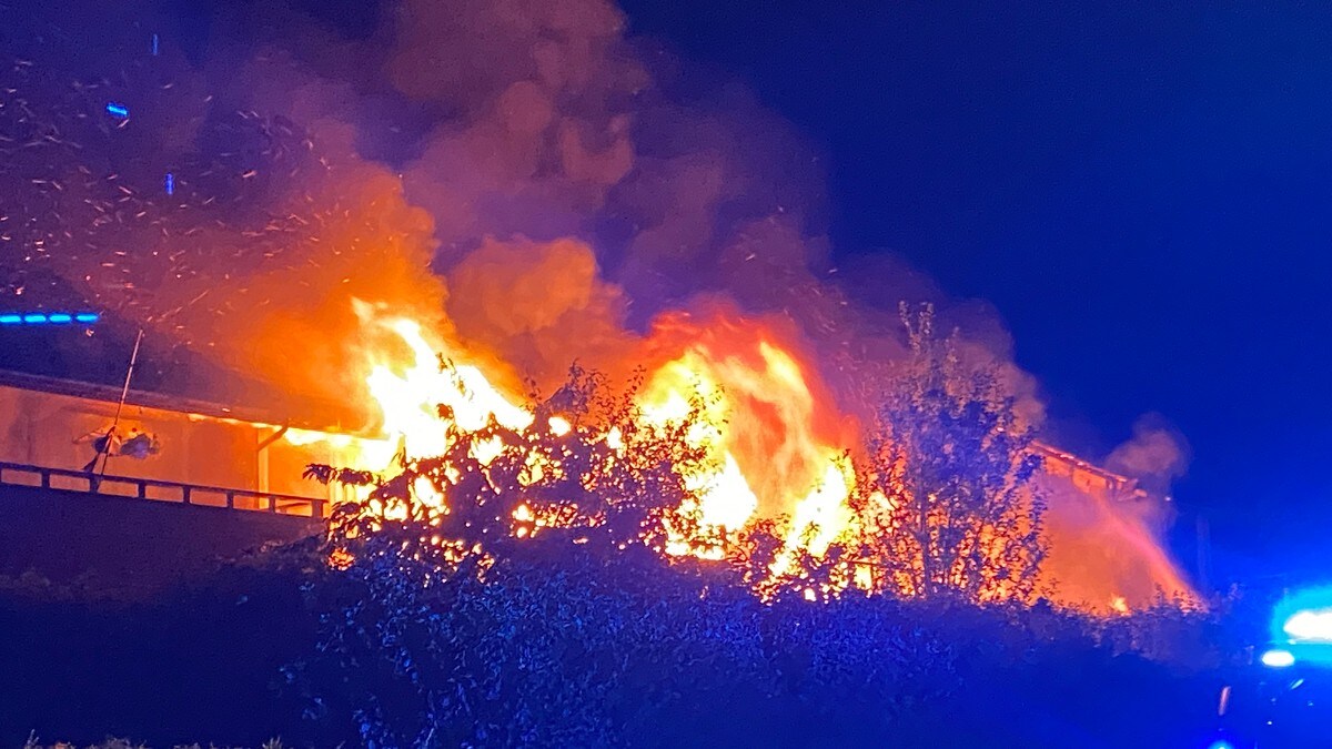 Brann i rekkehus i Stavanger