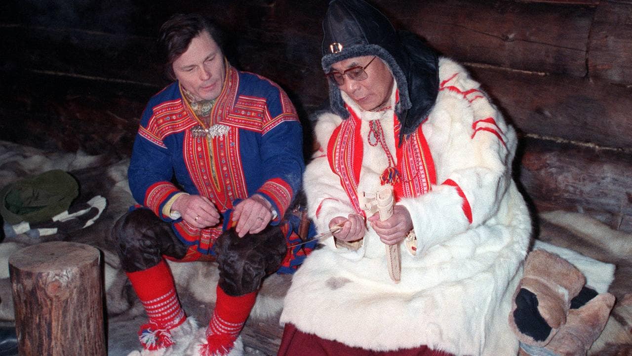 Ole Henrik Magga og Dalai Lama.