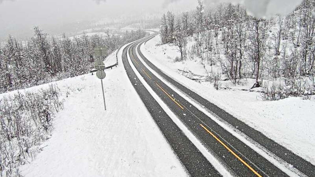 Full stans p&aring; E6: &ndash; Det er full vinter der oppe