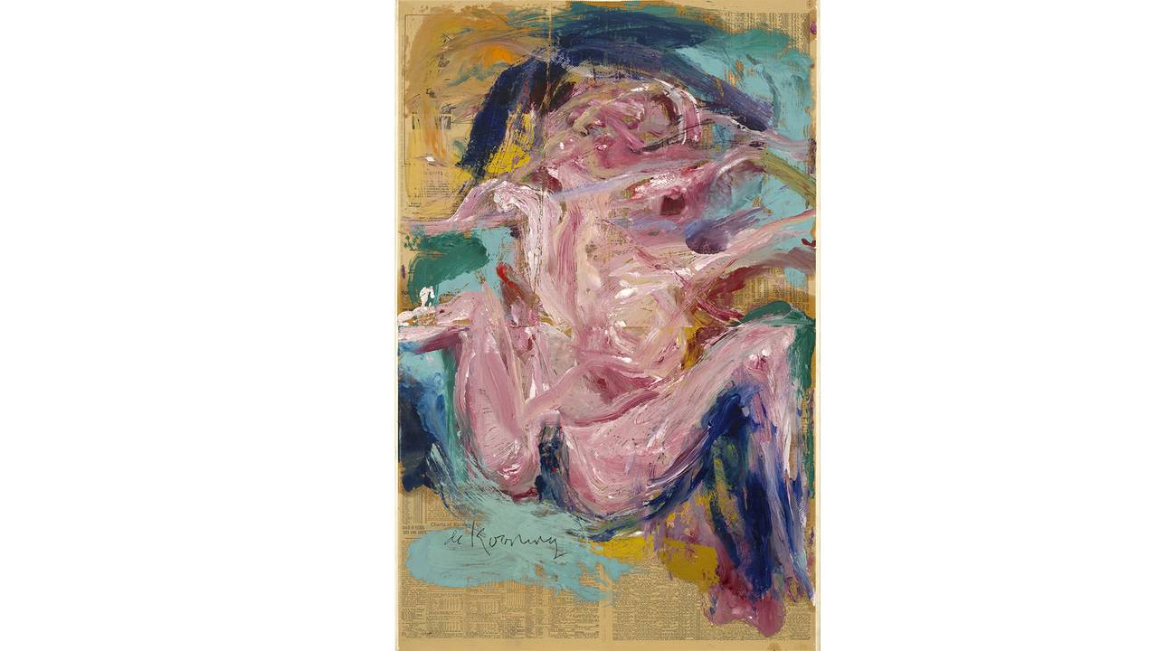 Willem de Kooning: «Untitled» (Olje på avispapir på lerret. 1972)