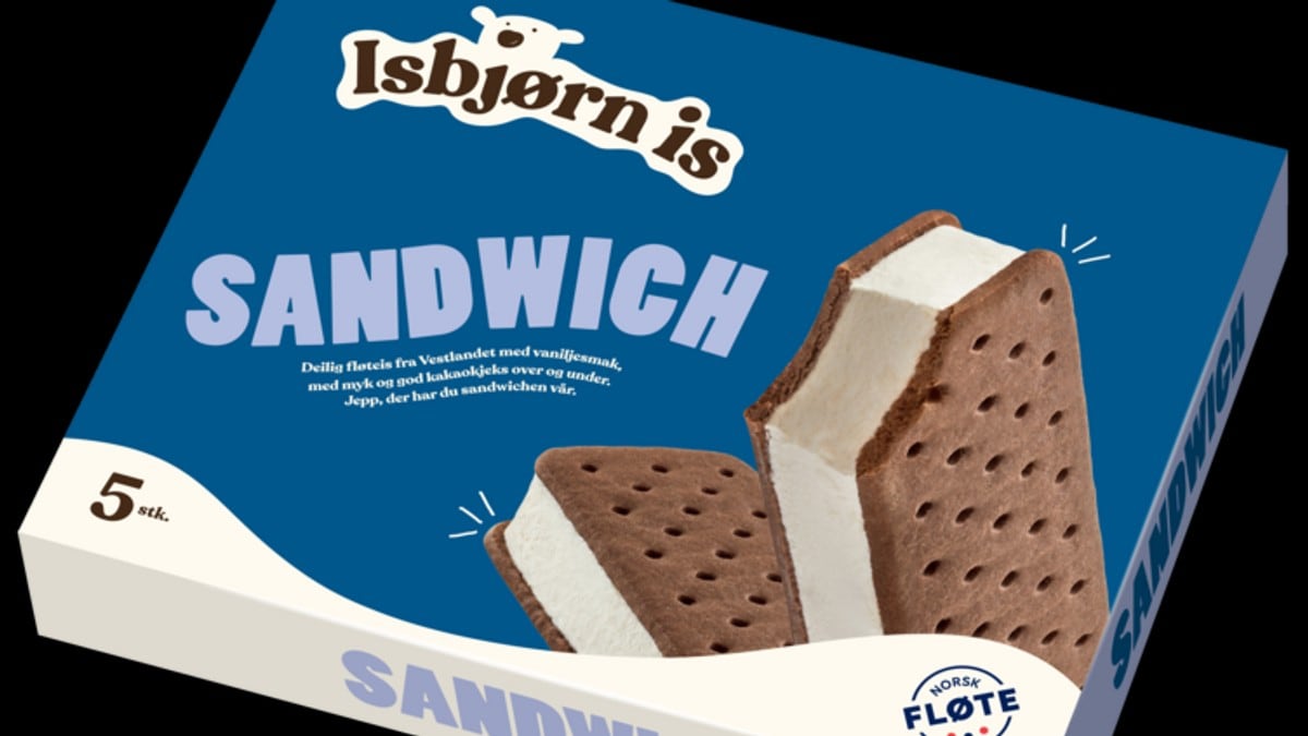 Isbjørn Is kaller tilbake sandwich-pakker
