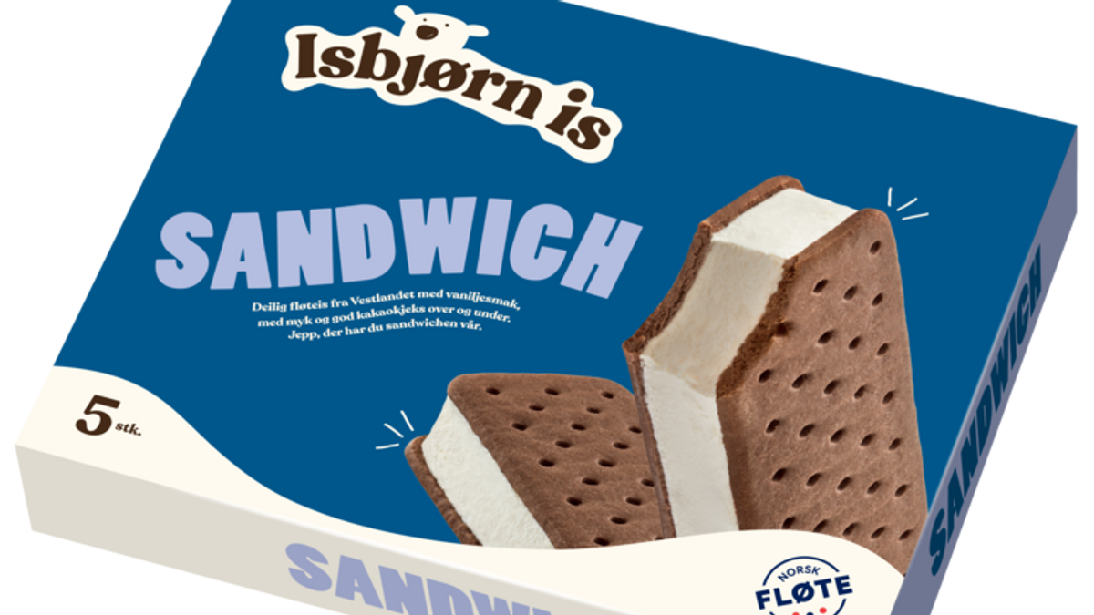 Isbjørn Is kaller tilbake sandwich-pakker