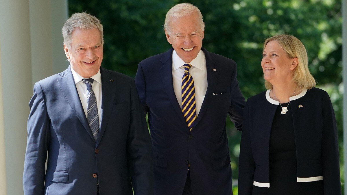 Biden: Sverige og Finland oppfyller alle Natos kriterier