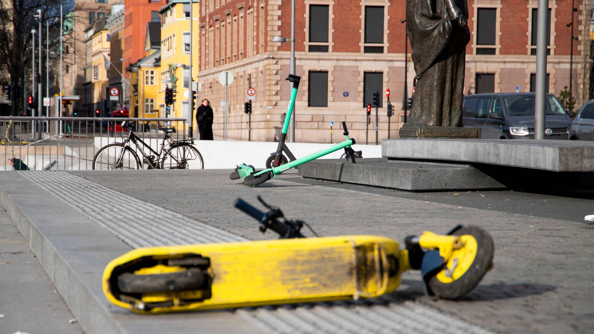 Henslengte sparkesykler i Oslo.