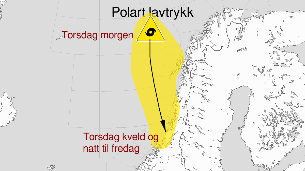 Nå kommer vinterens første uvær – kortvarig, men ganske hissig