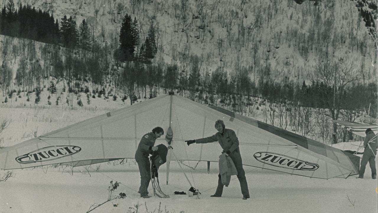 Hangliderpiloter på 70-tallet