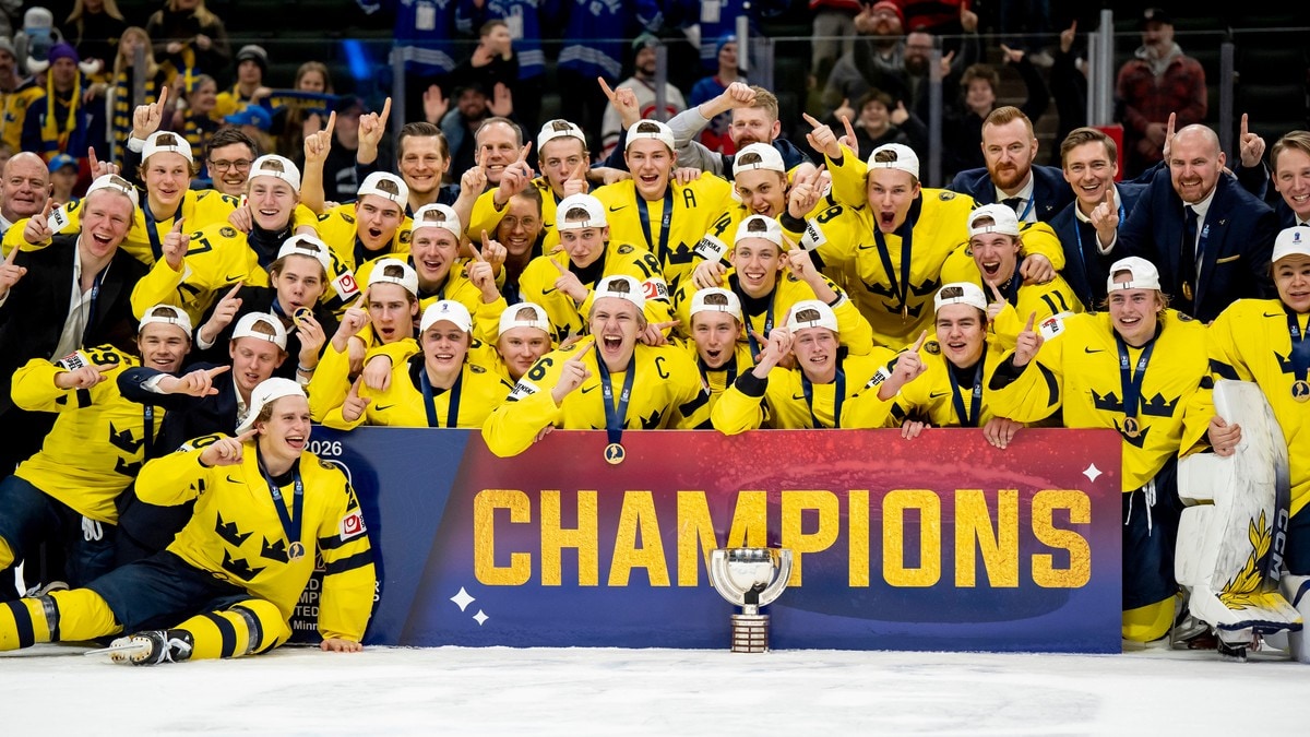 Gullfeber i Sverige etter historisk hockey-bragd