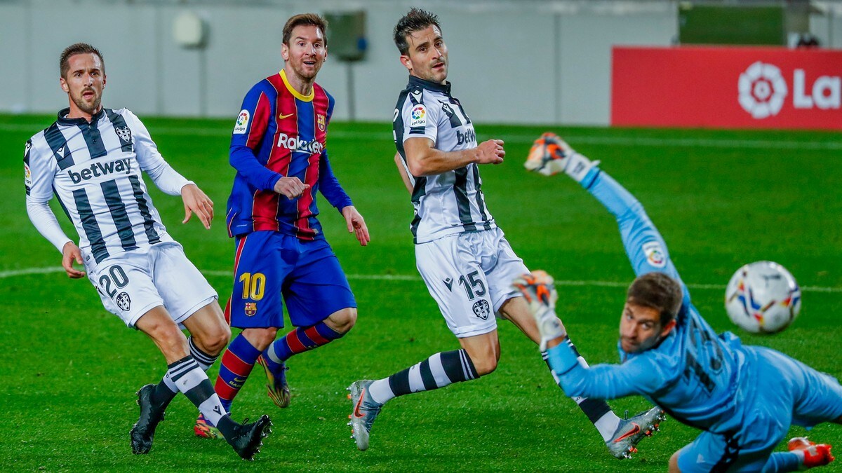 Messi reddet ineffektivt Barcelona