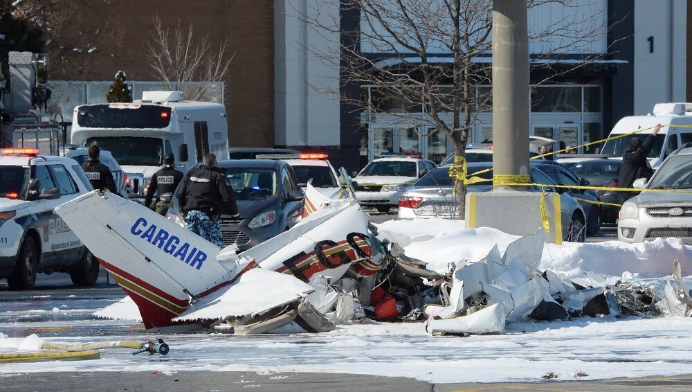 Småfly kolliderte over Montreal