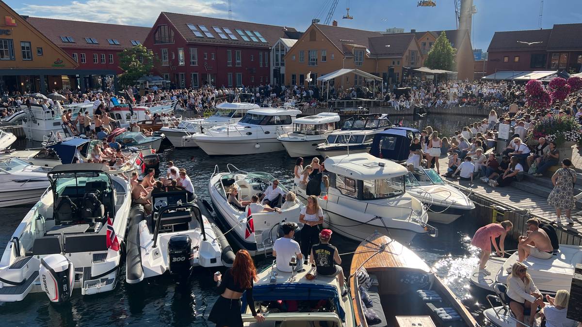 Sprengfullt på Fiskebrygga i Kristiansand