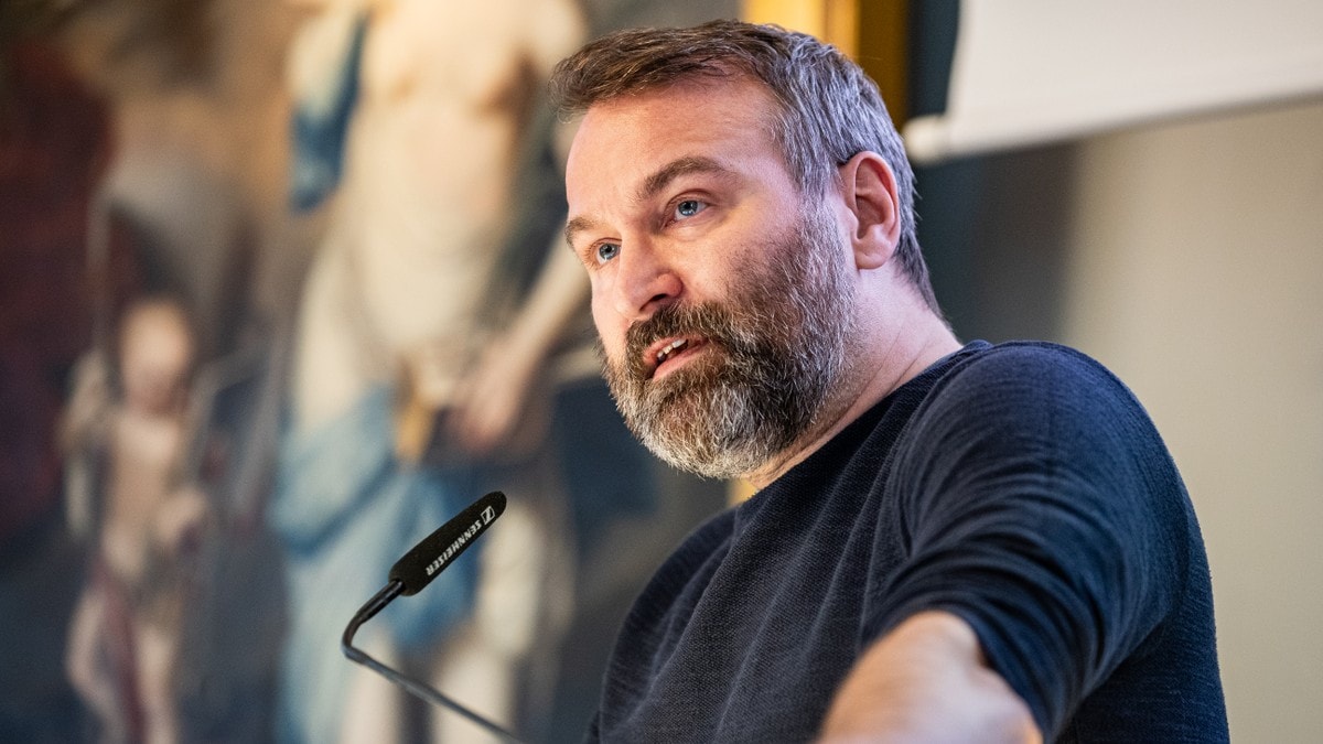 Mikkel Grüner (SV) FOTO: Simon Skjelvik Brandseth/NRK