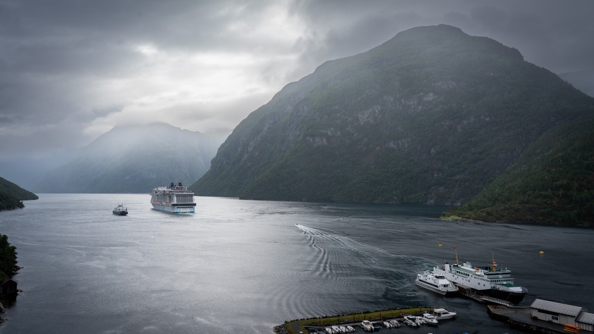 Full ferjesplid i Geirangerfjorden – Klimaministeren grip inn