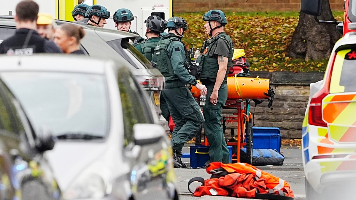 Britisk politi: Knivstikking ved synagoge i Manchester