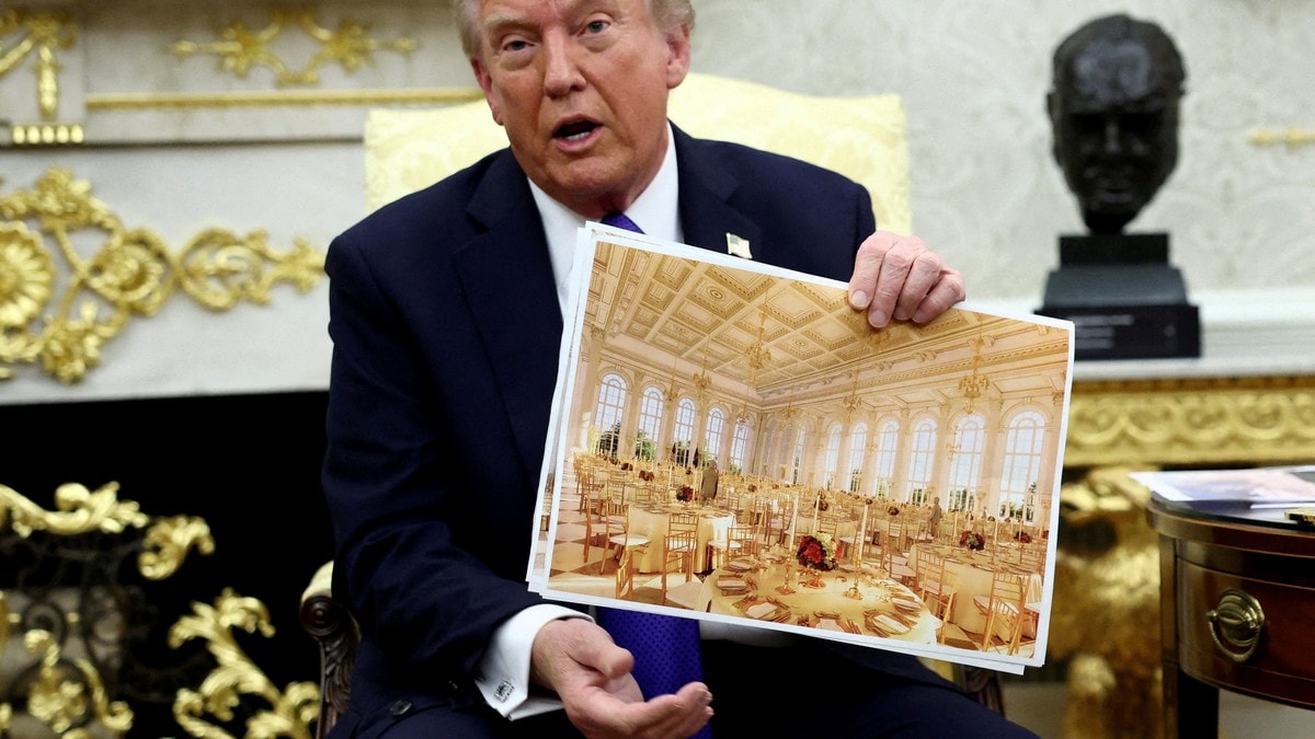 Høyesterett tillater videre bygging av Trumps ballsal