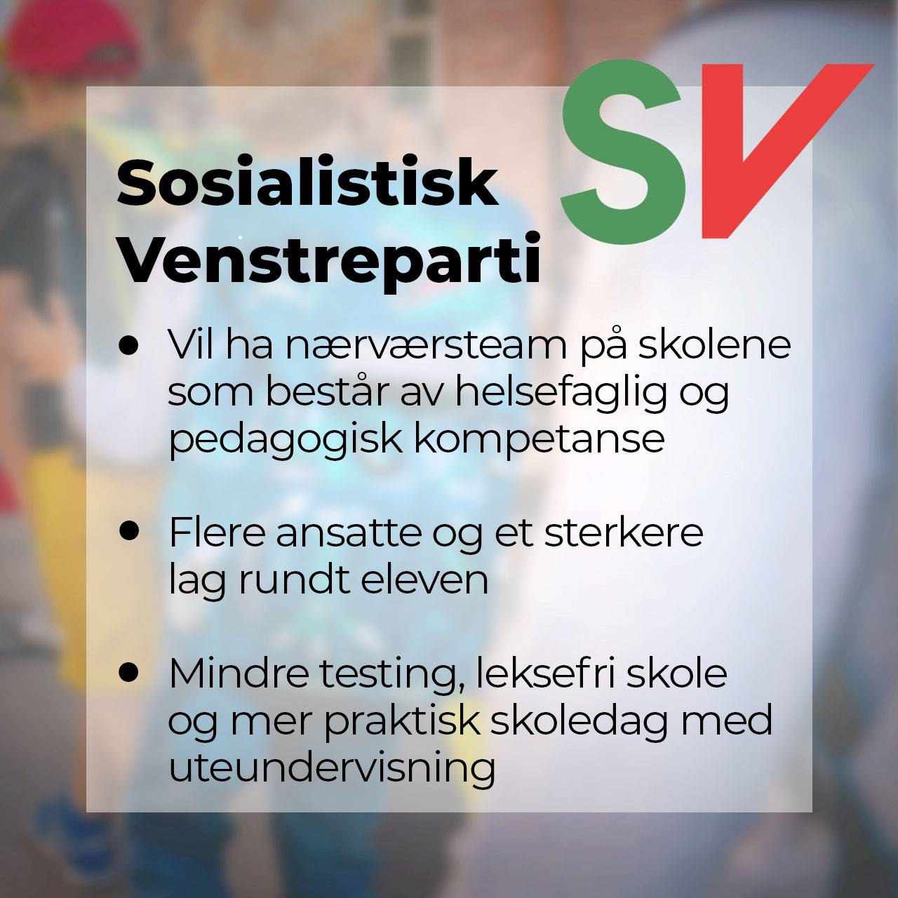Dette mener SV