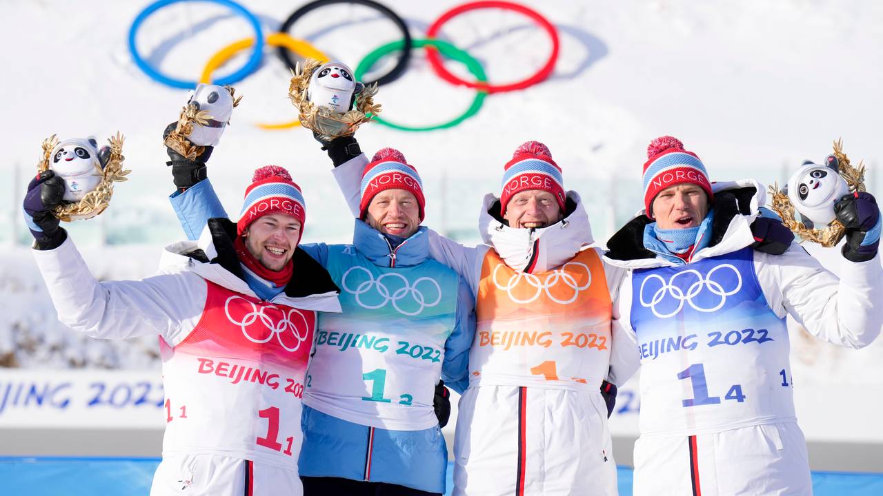 Vinter-OL i Beijing 2022: Skiskyting, stafett 4x7,5 km menn