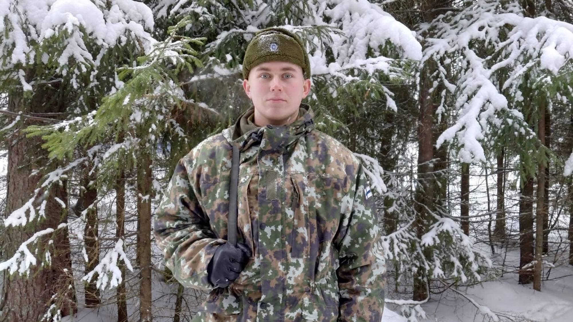 Soldat i snø