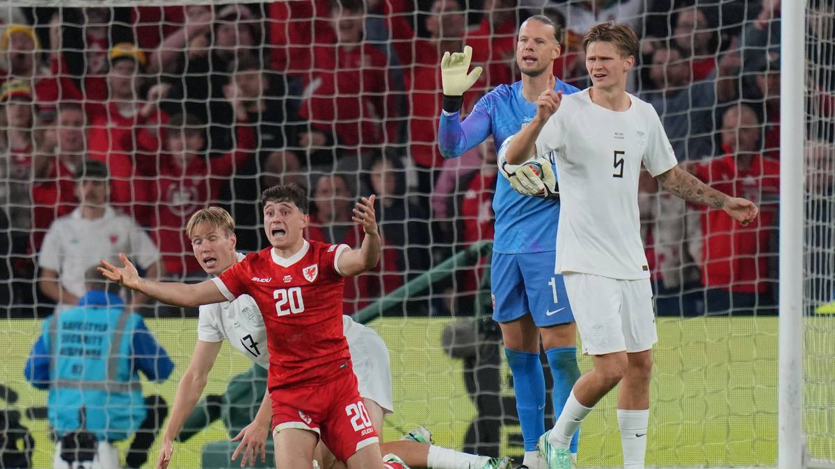 Norge-tap mot Wales i Nasjonsligaen: Torbjørn Heggem fikk rødt kort 16 sekunder etter pause