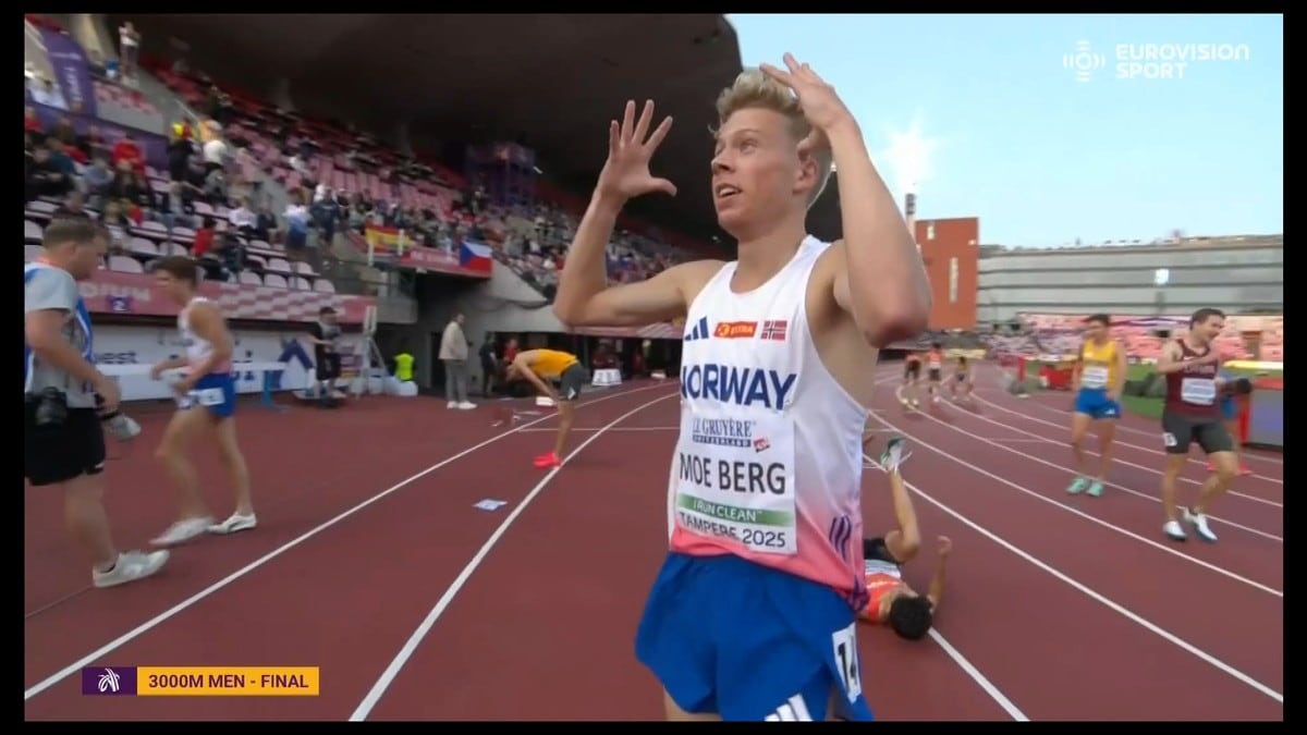 Håkon Moe Berg med ny bragd - overlegent gull i U20-EM