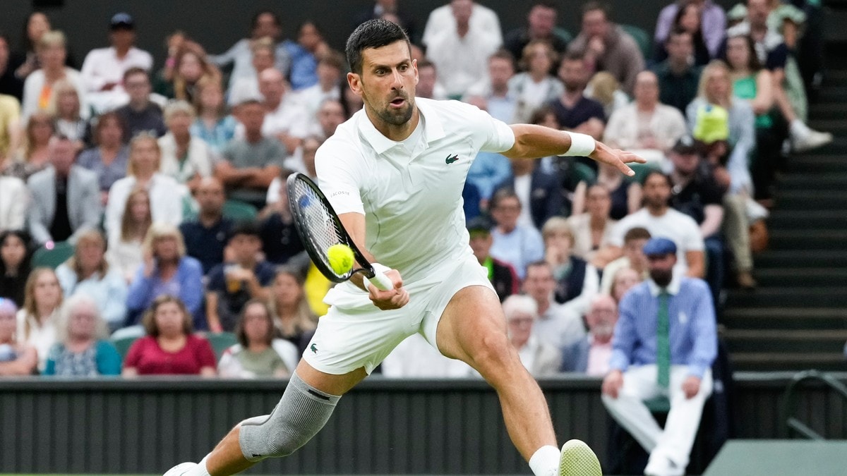 Novak Djokovic feide Holger Rune av banen – sendte dansken ut av Wimbledon i strake sett