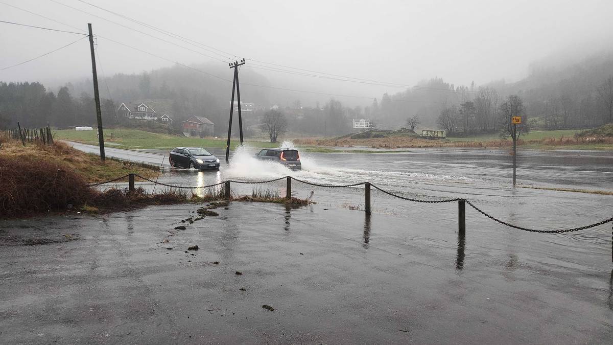 Oransje flomvarsel vest i Agder