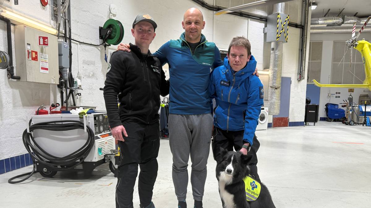 Skredoffer gjenforent med hunden som reddet ham
