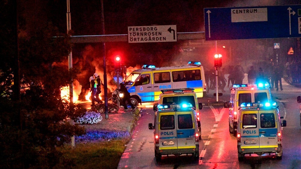 Voldsomme opptøyer i Malmö
