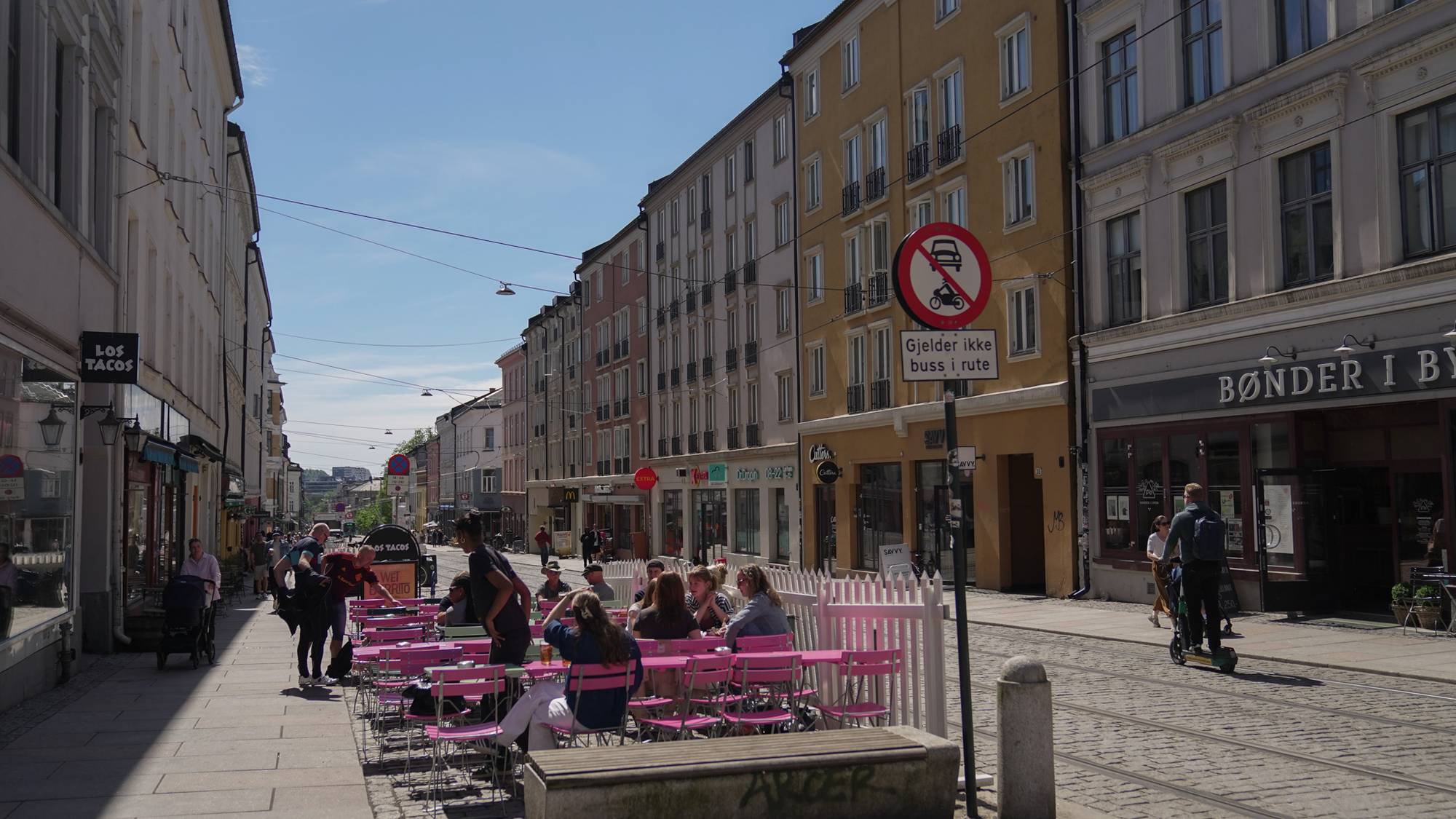 uteservering på løkka