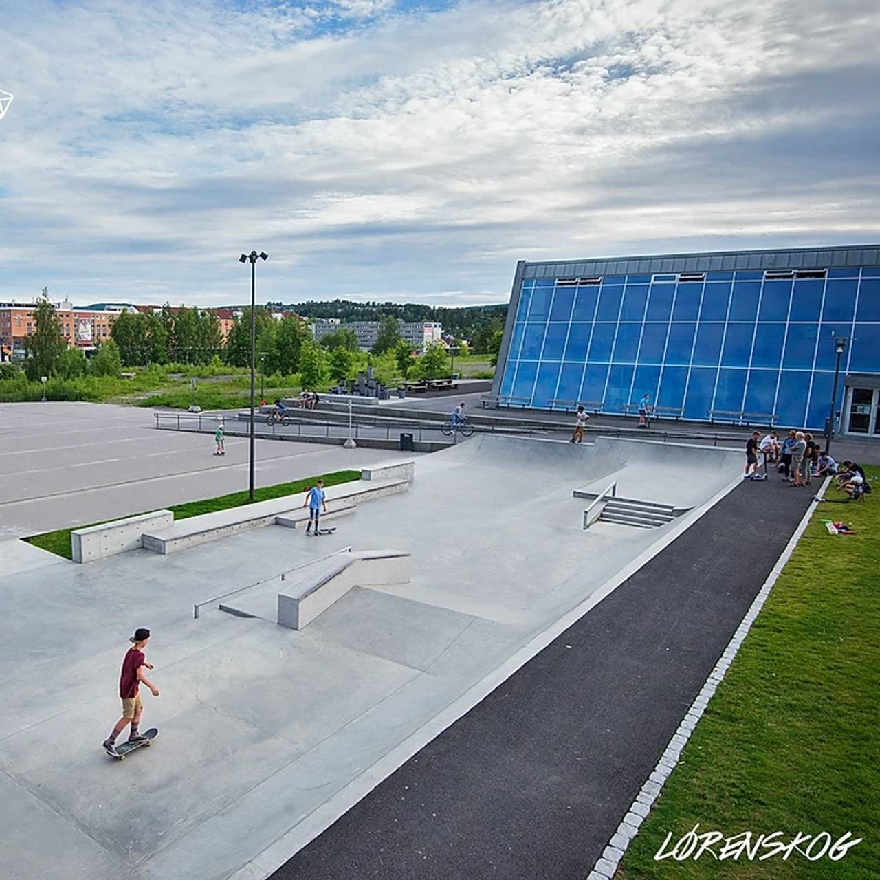 En stor skatepark i Lørenskog