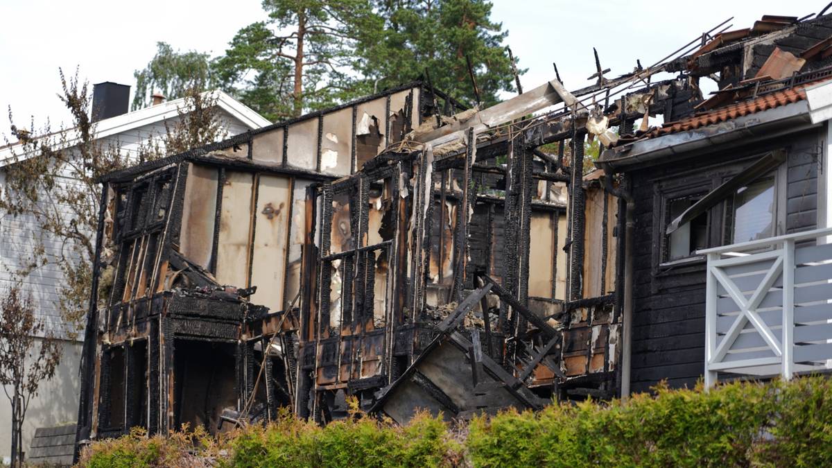 Mistet alt de hadde i brannen på Mortensrud