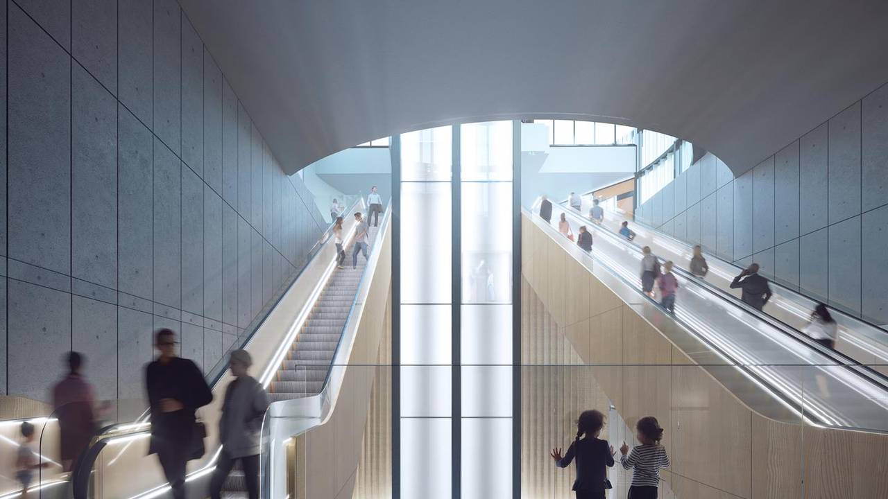 Kommende holdeplass ved Haukeland sjukehus