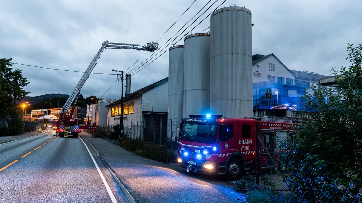 Brann i elektrisk anlegg i Bergen