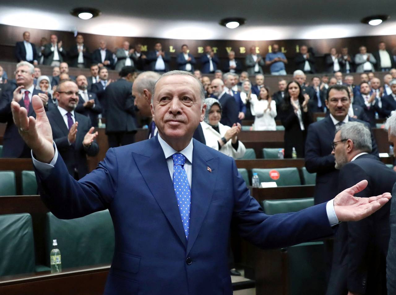  President Tayyip Erdogan i parlamentet i Ankara 18. mai 2022