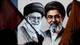 Hadi Mizban / AP,NTB Bilde av far og sønn Ali Khamenei og Mojtaba Khamenei sammen på plakat.