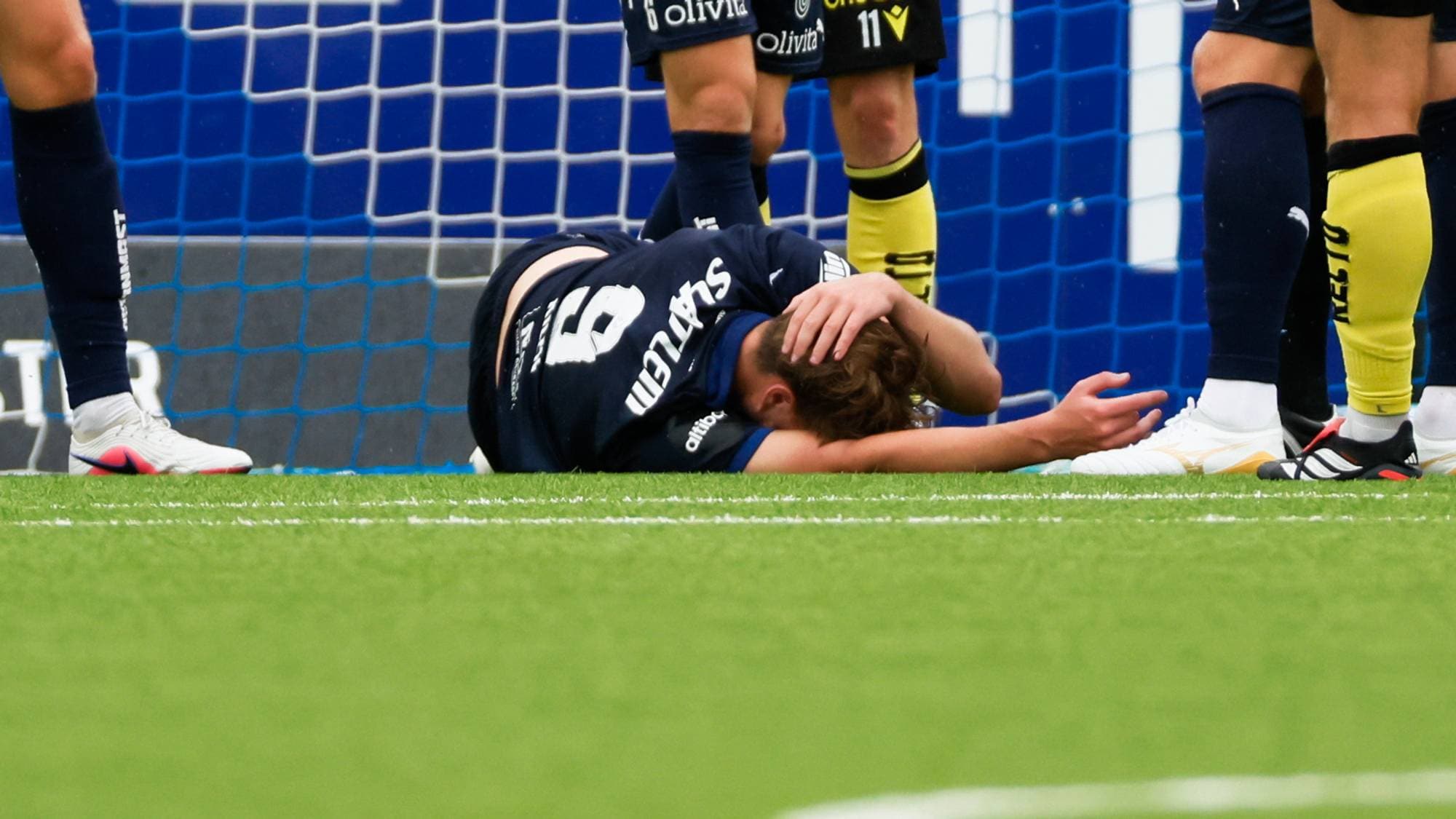 Kristiansunds Sander Kilen under eliteseriekampen i fotball mellom Kristiansund ballklubb og Start på Nordmøre stadion