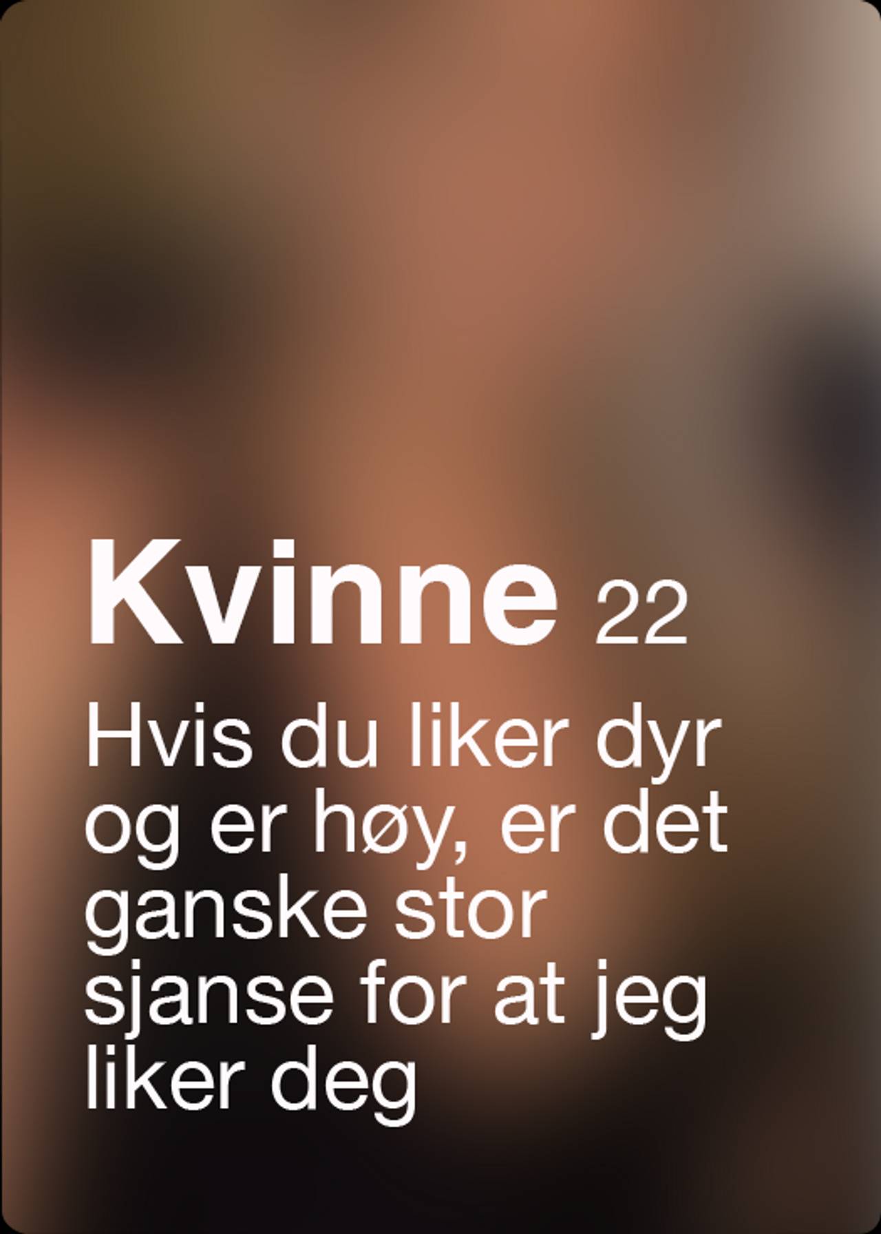 Tinder-profil med alderskrav - 12