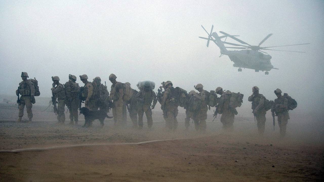 På et tidspunkt var det rundt 140.000 allierte soldater i Afghanistan.