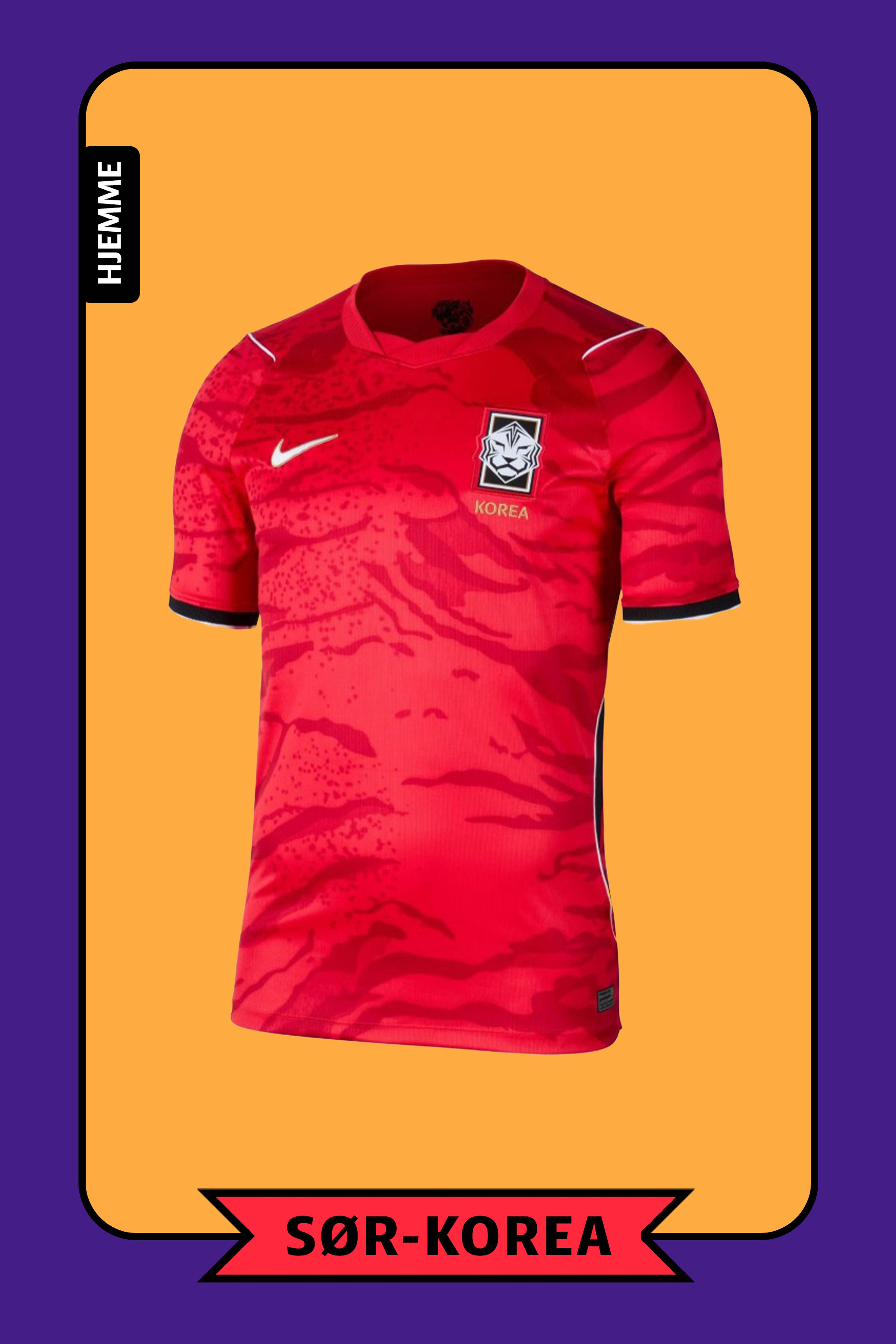 En rød fotballtrøye