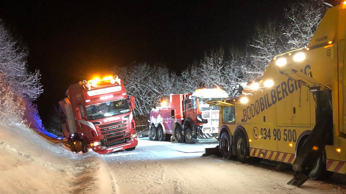 Vanskelige kjøreforhold i nord