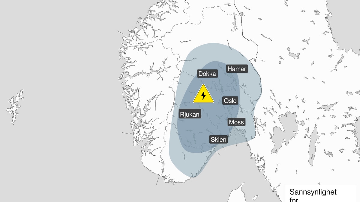 Venter lyn og torden torsdag