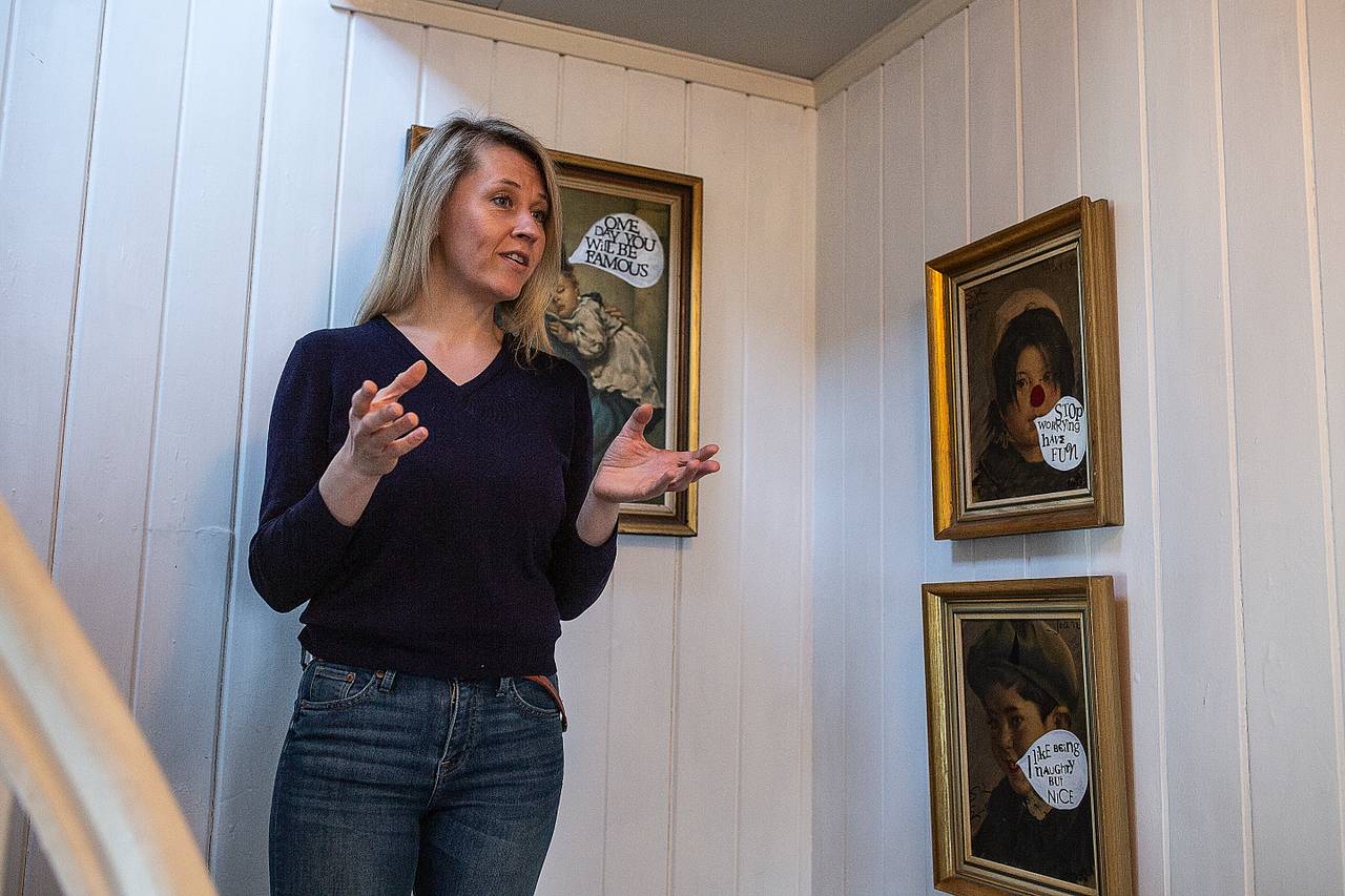 Susanne Schandy i huset hun skal selge
