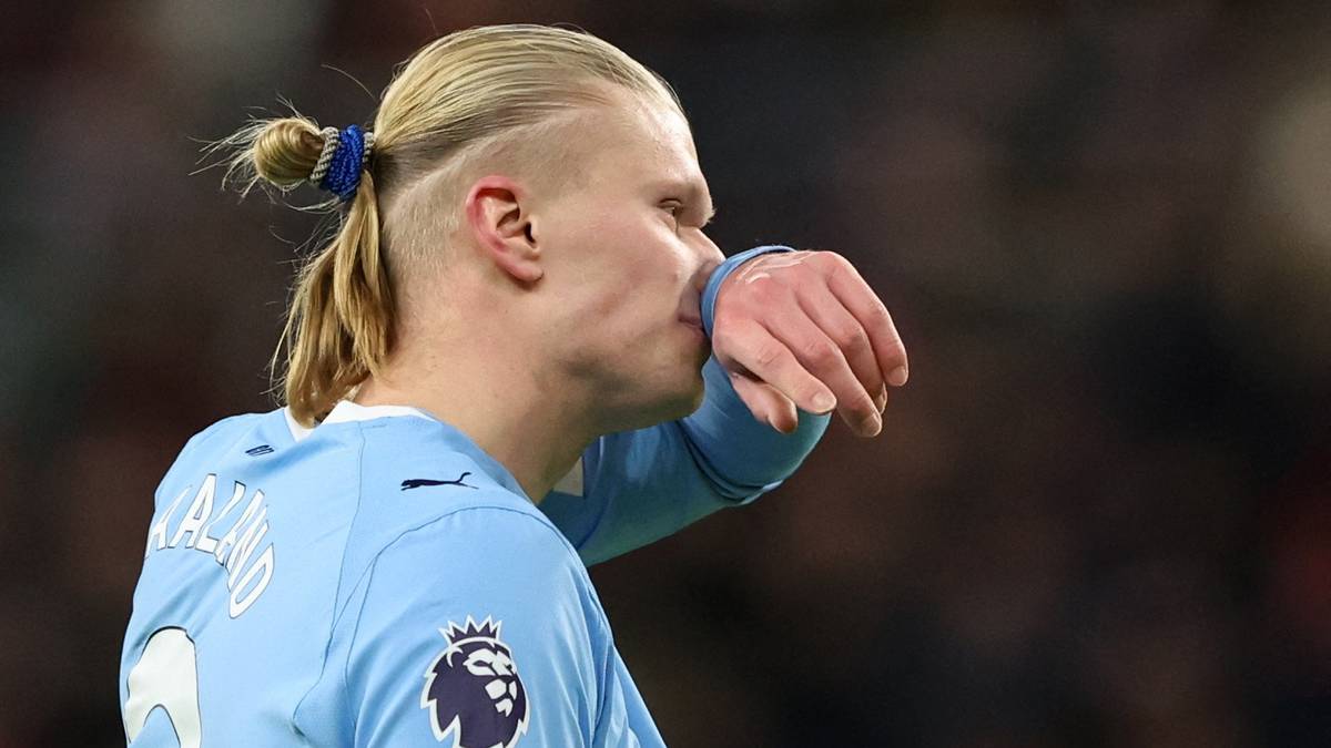 Haaland sløste med sjansene – City tapte terreng i tittelkampen