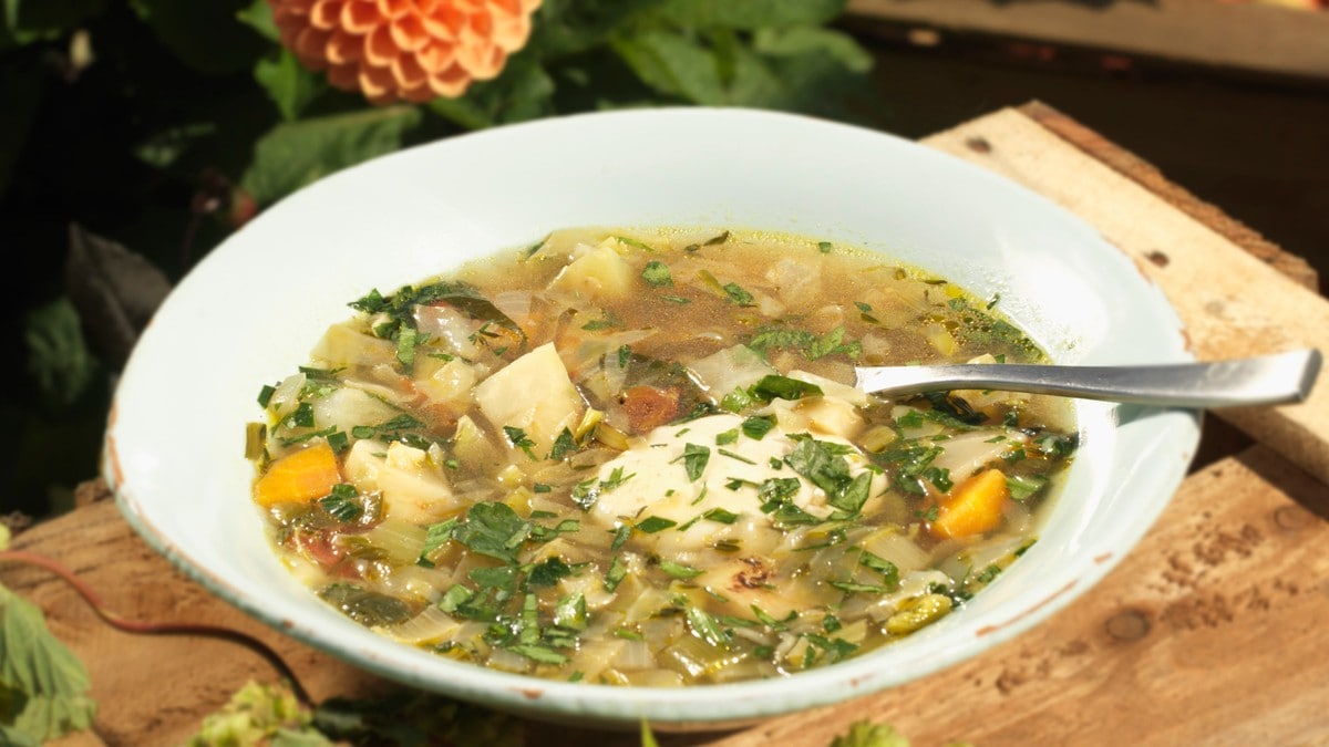 Vegetar Suppe Presentasjon
