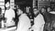 NTB De fire studentene som protesterte på dag to av aksjonen i Greensboro i 1960.