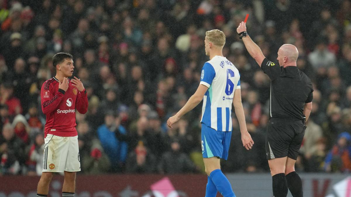 Stjerneskudd på gråten etter utvisning i nytt United-tap: – Bare trist